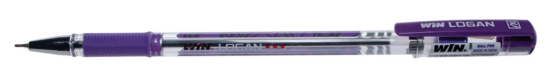 Ручка масляна WIN (LOGAN), чорнила фіолетові